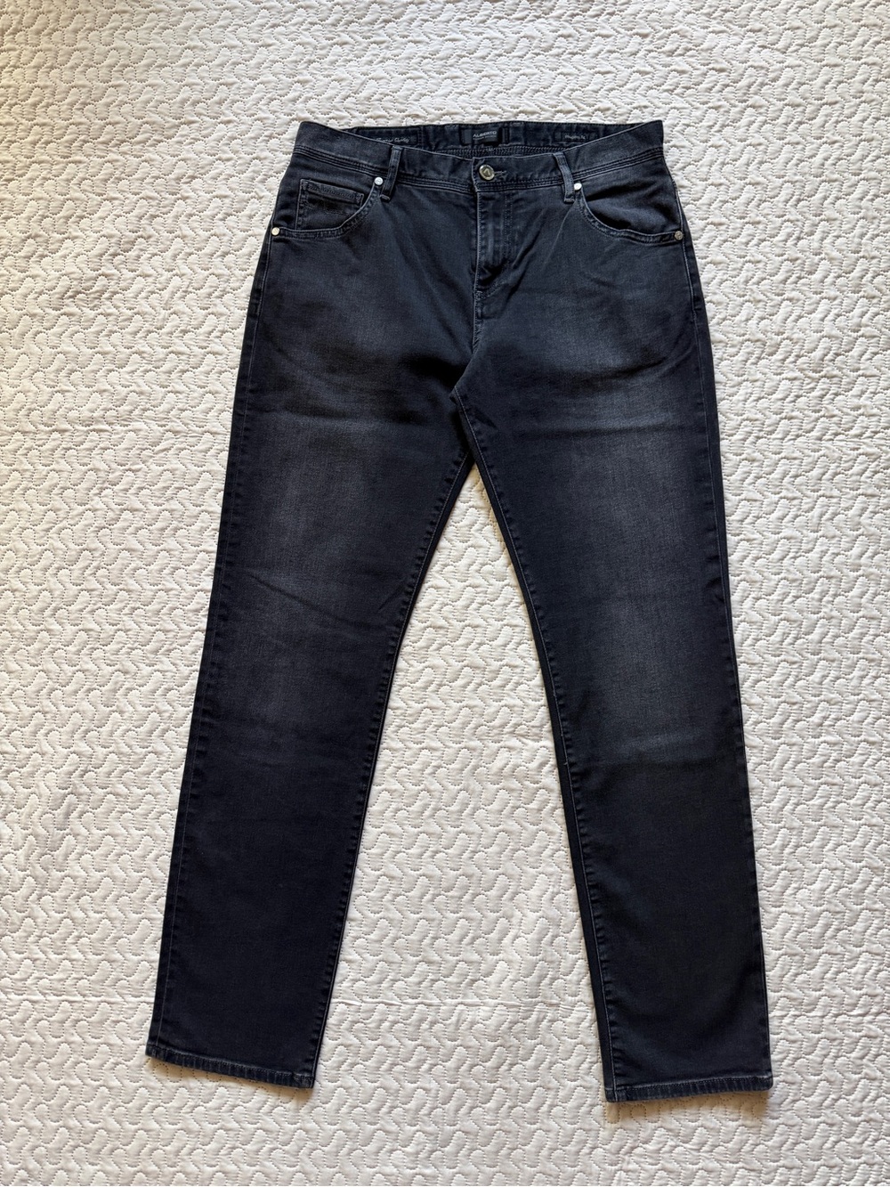 Alberto Premium Business Men’s Tencel Denim Modern Fit Stretch Black Wash 31x32